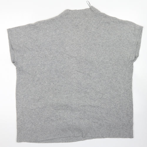 Monsoon Womens Grey V-Neck  Viscose Vest Jumper Size 22