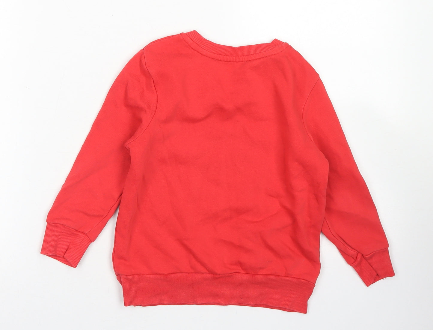 George Boys Red  Cotton Pullover Sweatshirt Size 3-4 Years   - Dinosaur
