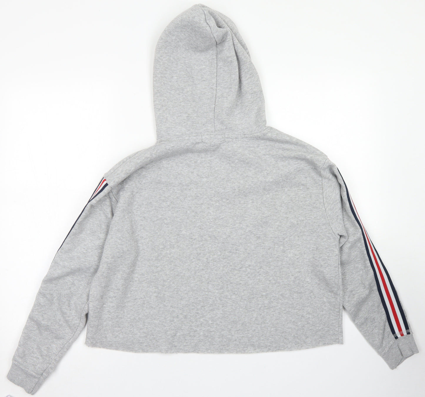 Primark Womens Grey  Polyester Pullover Hoodie Size M   - Cropped