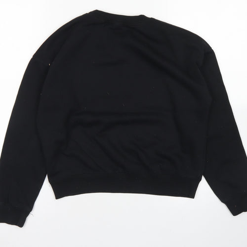 915 Generation Girls Black  Polyester Pullover Sweatshirt Size 12-13 Years