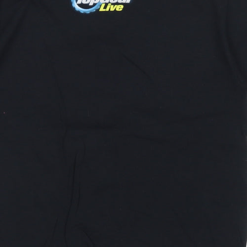 Gildan Boys Black  Cotton Basic T-Shirt Size M Crew Neck  - Top Gear