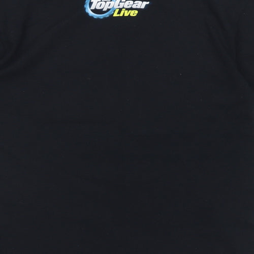Gildan Boys Black  Cotton Basic T-Shirt Size M Crew Neck  - Top Gear