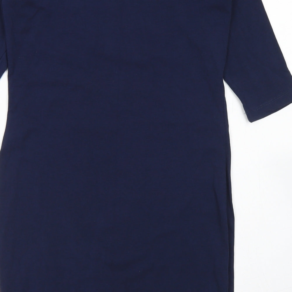 Atmosphere Womens Blue  Cotton Bodycon  Size 12  Off the Shoulder