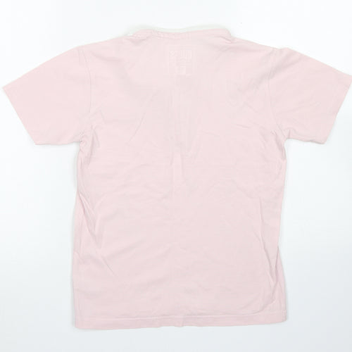 Undeniable Dudes Boys Pink  Cotton Basic Polo Size 10 Years Round Neck