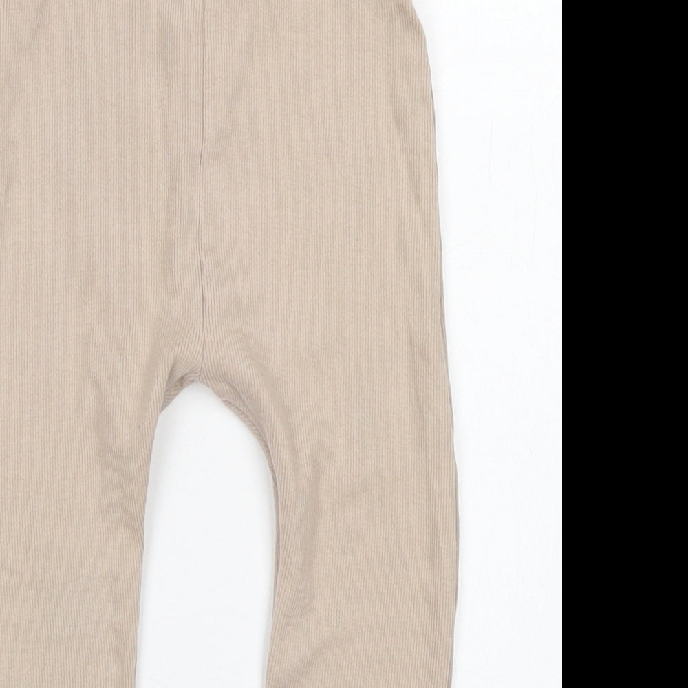 George Girls Brown  Cotton Jogger Trousers Size 3-4 Years  Regular
