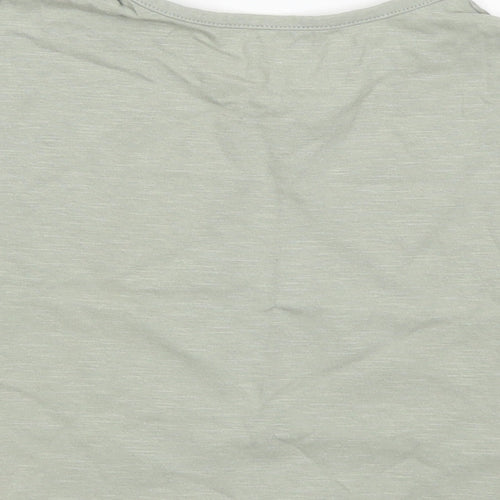 TU Girls Green  Cotton Basic T-Shirt Size 5 Years Crew Neck