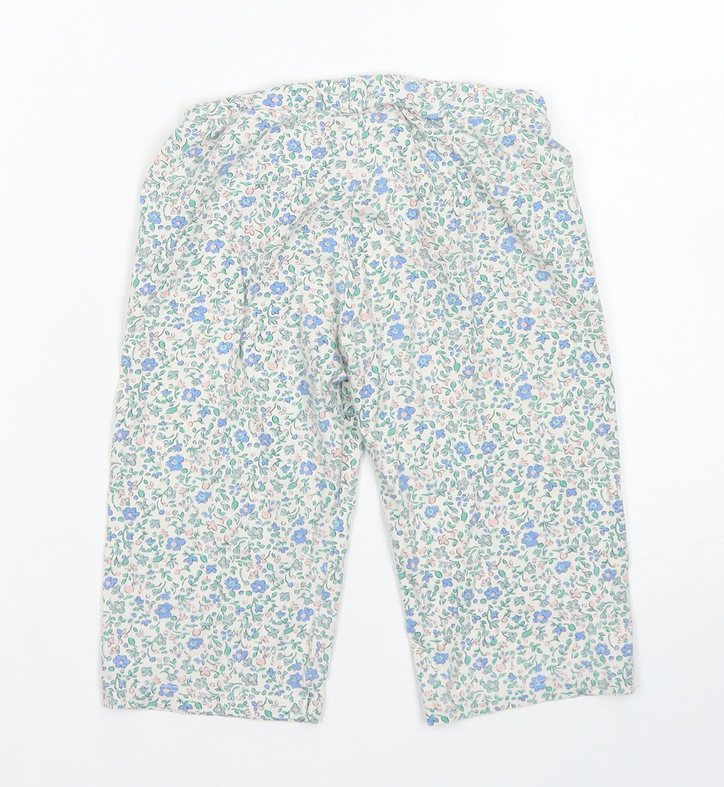 Mini Boden Girls Blue Floral Cotton Culotte Shorts Size 2-3 Years  Regular