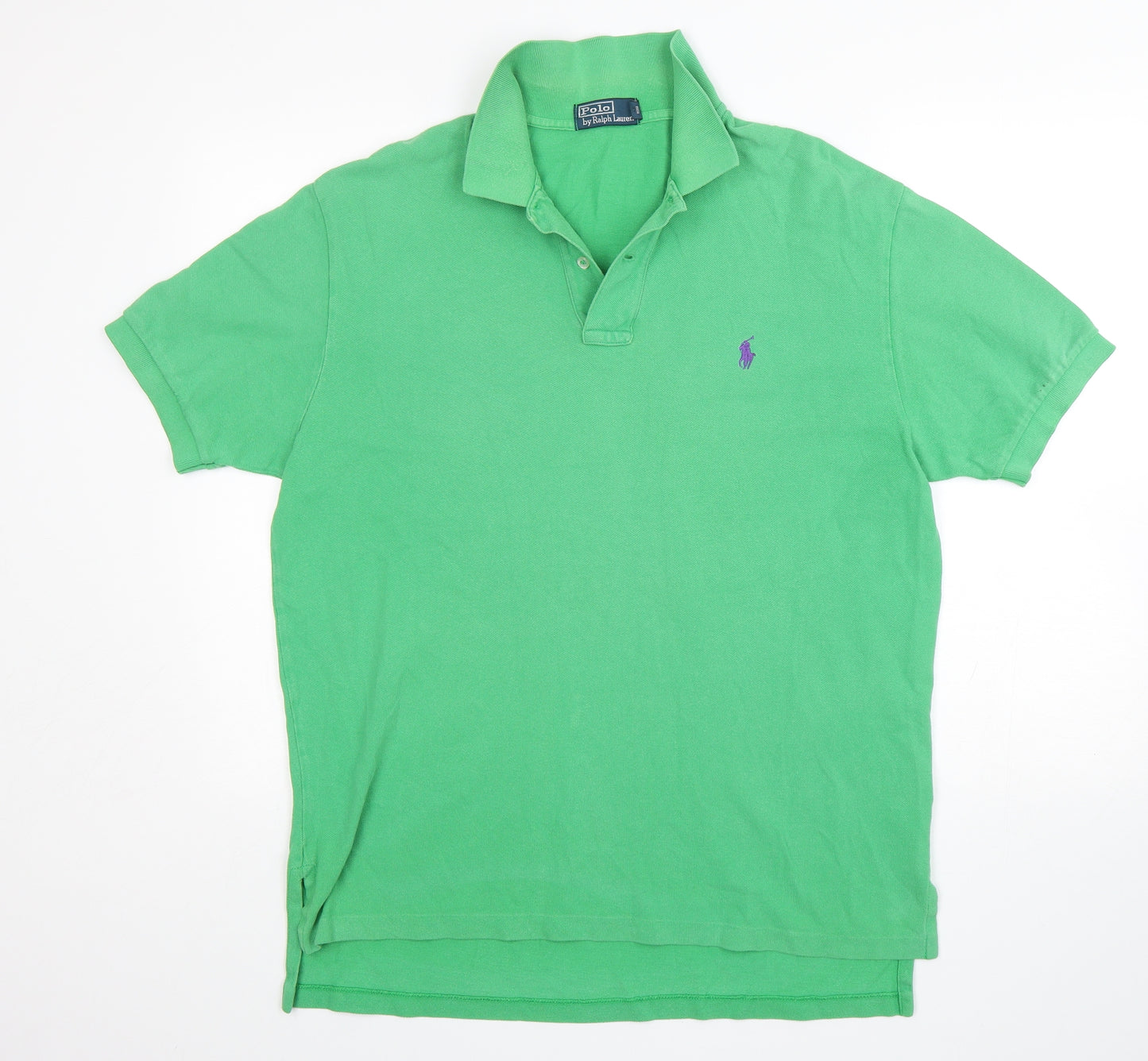 Polo Ralph Lauren Mens Green  Cotton  Polo Size L Collared