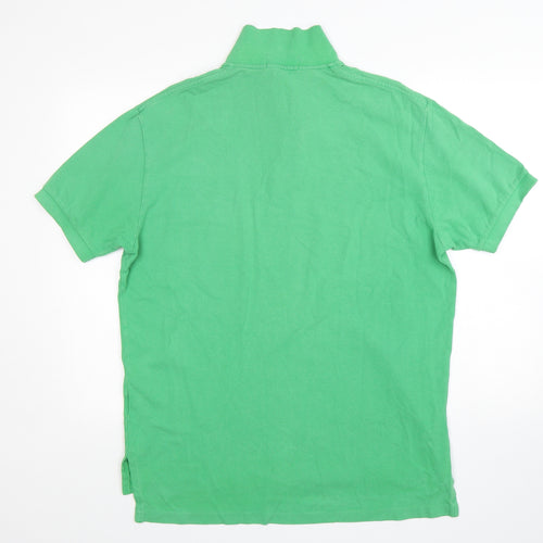 Polo Ralph Lauren Mens Green  Cotton  Polo Size L Collared
