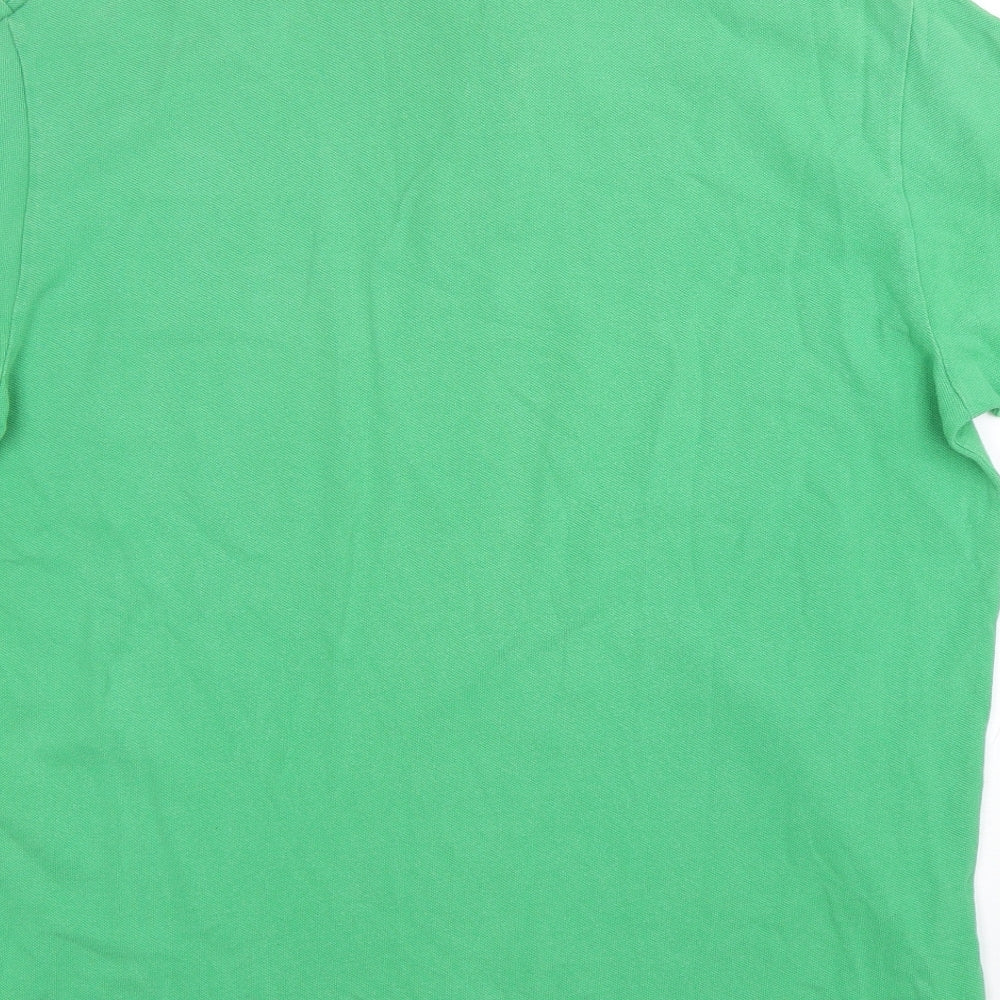 Polo Ralph Lauren Mens Green  Cotton  Polo Size L Collared