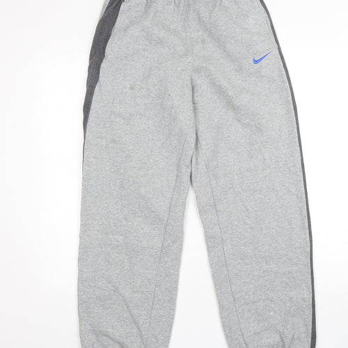 Nike Boys Grey  Cotton Sweatpants Trousers Size XL  Regular