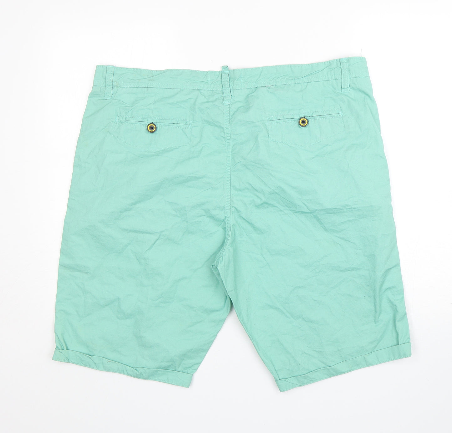 Liu.jo Womens Green  Cotton Bermuda Shorts Size 24 L12 in Regular