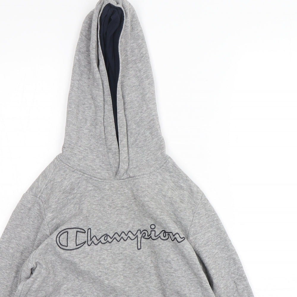 Champion  Boys Grey  Cotton Pullover Hoodie Size 11-12 Years
