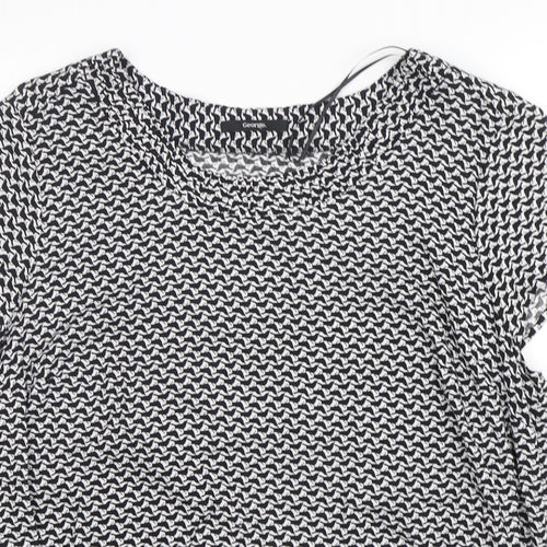 George Womens Multicoloured Geometric Viscose Basic Blouse Size 24 Round Neck