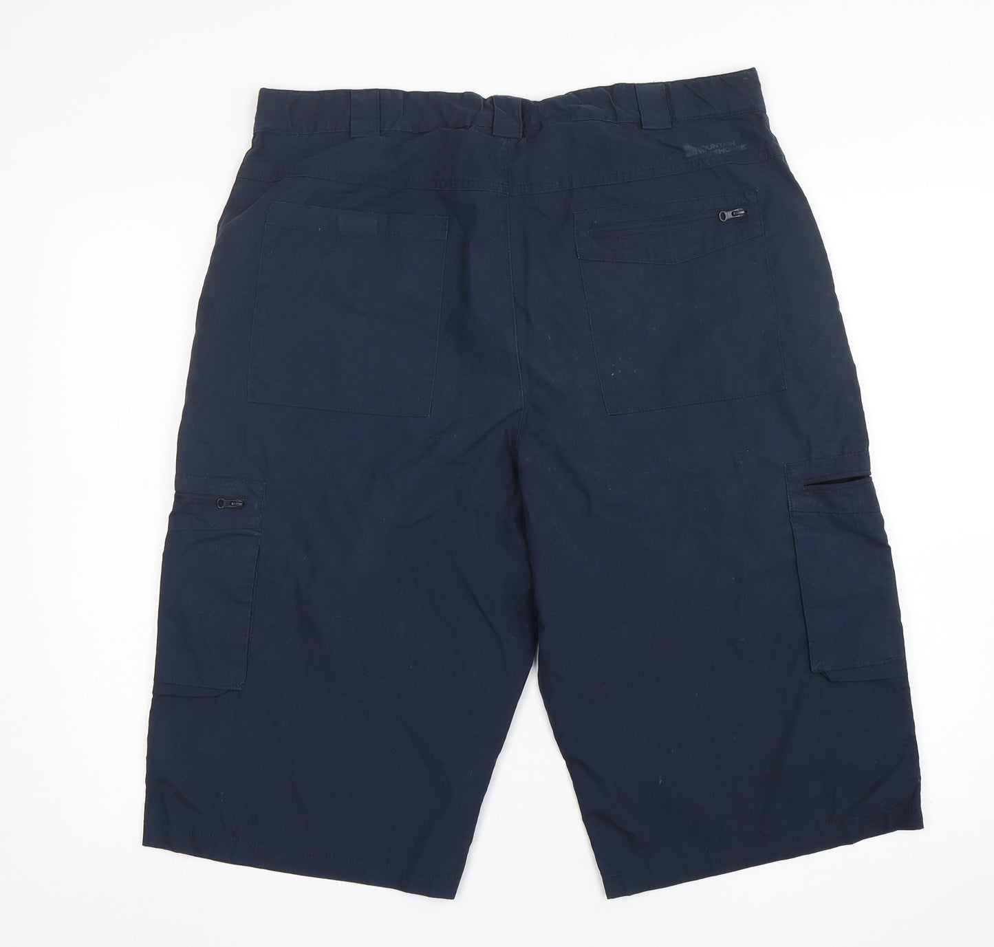 Mountain Warehouse Mens Blue  Cotton Cargo Shorts Size 36 L15 in Regular