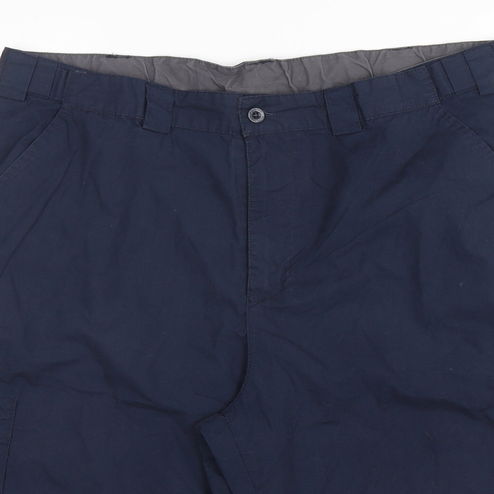 Mountain Warehouse Mens Blue  Cotton Cargo Shorts Size 36 L15 in Regular