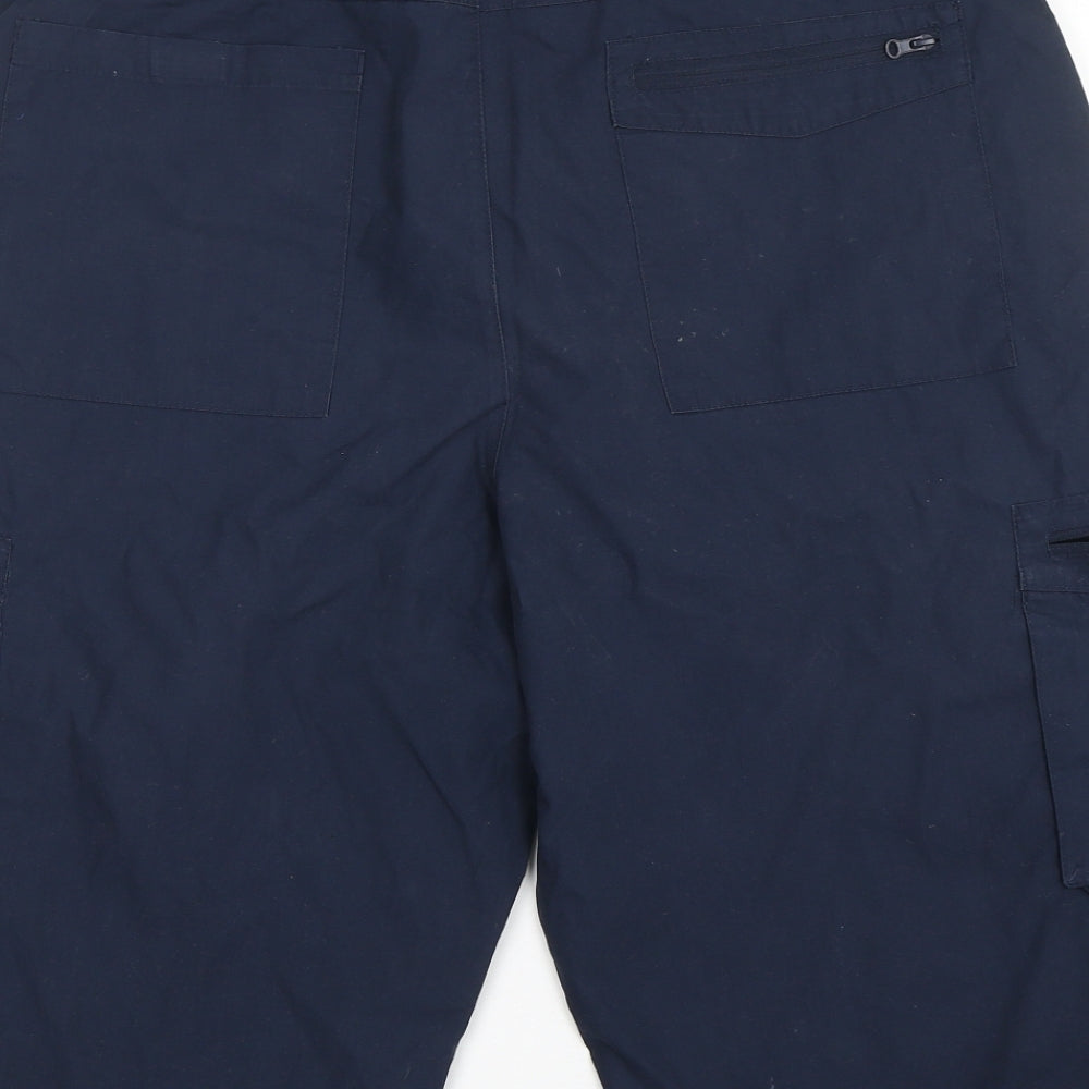 Mountain Warehouse Mens Blue  Cotton Cargo Shorts Size 36 L15 in Regular