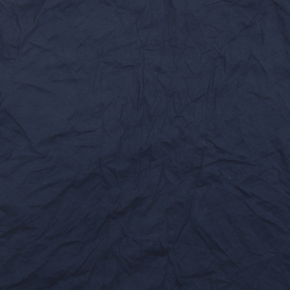 Nutmeg Mens Blue  Cotton  T-Shirt Size XL Round Neck