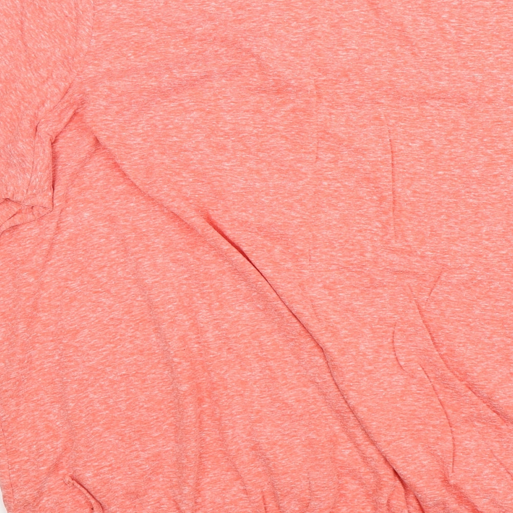 George Womens Pink  Polyester Basic T-Shirt Size 24 Round Neck