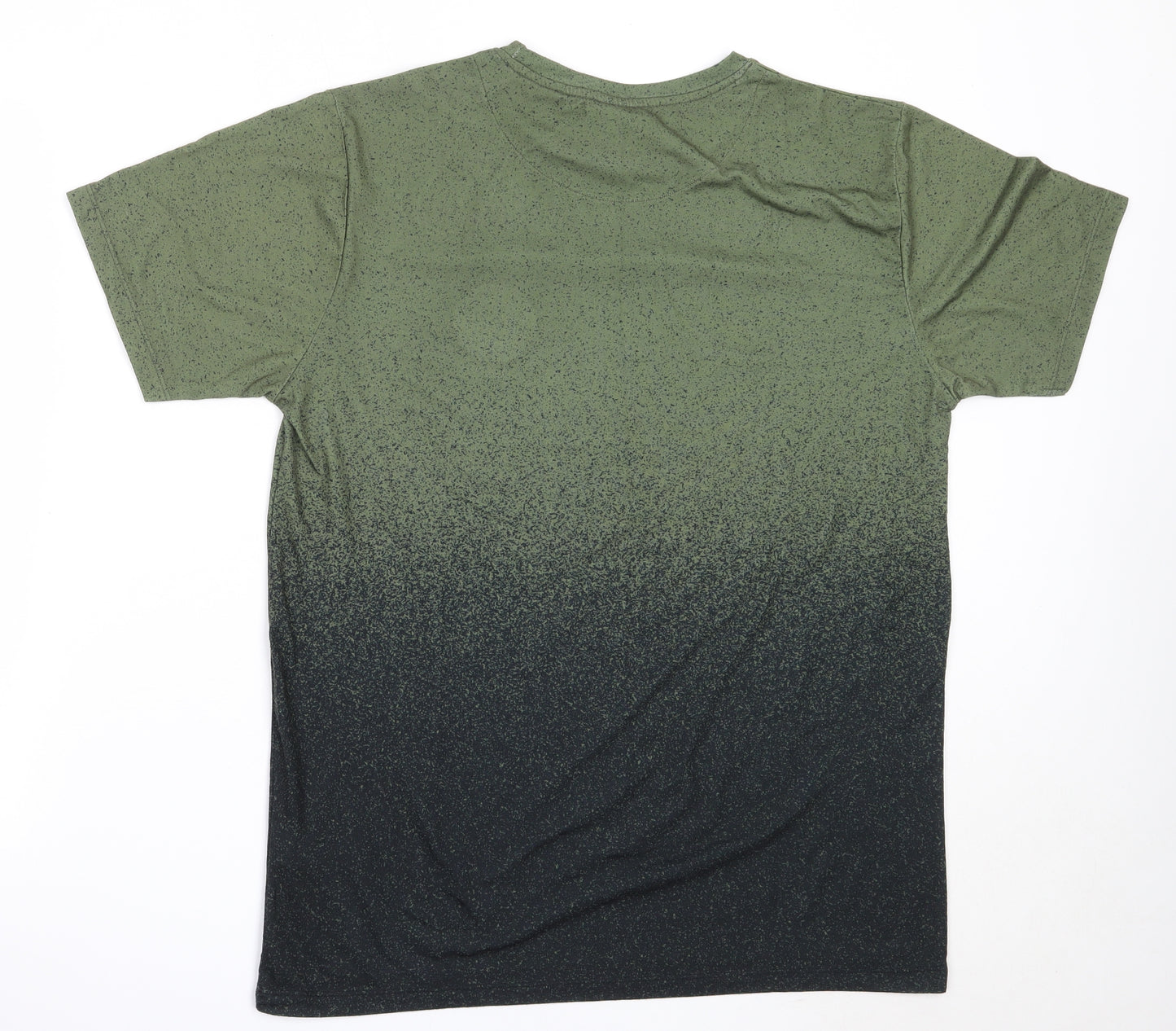 Just Hype Mens Green  Polyester  T-Shirt Size L Round Neck