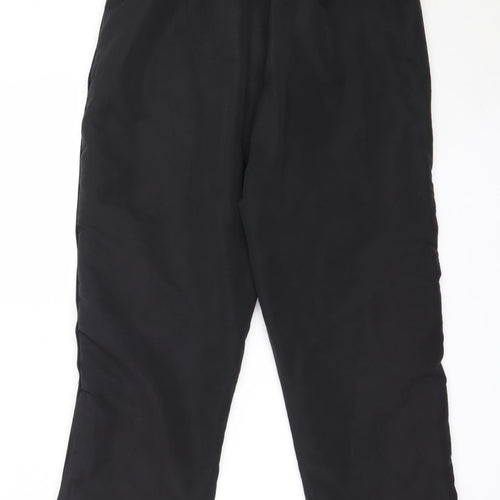 Slazenger Mens Black  Polyester Sweatpants Trousers Size L L28 in Regular