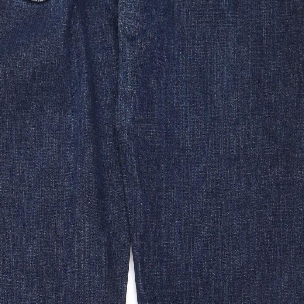 Farah Mens Blue  Cotton Straight Jeans Size 38 in L31 in Regular