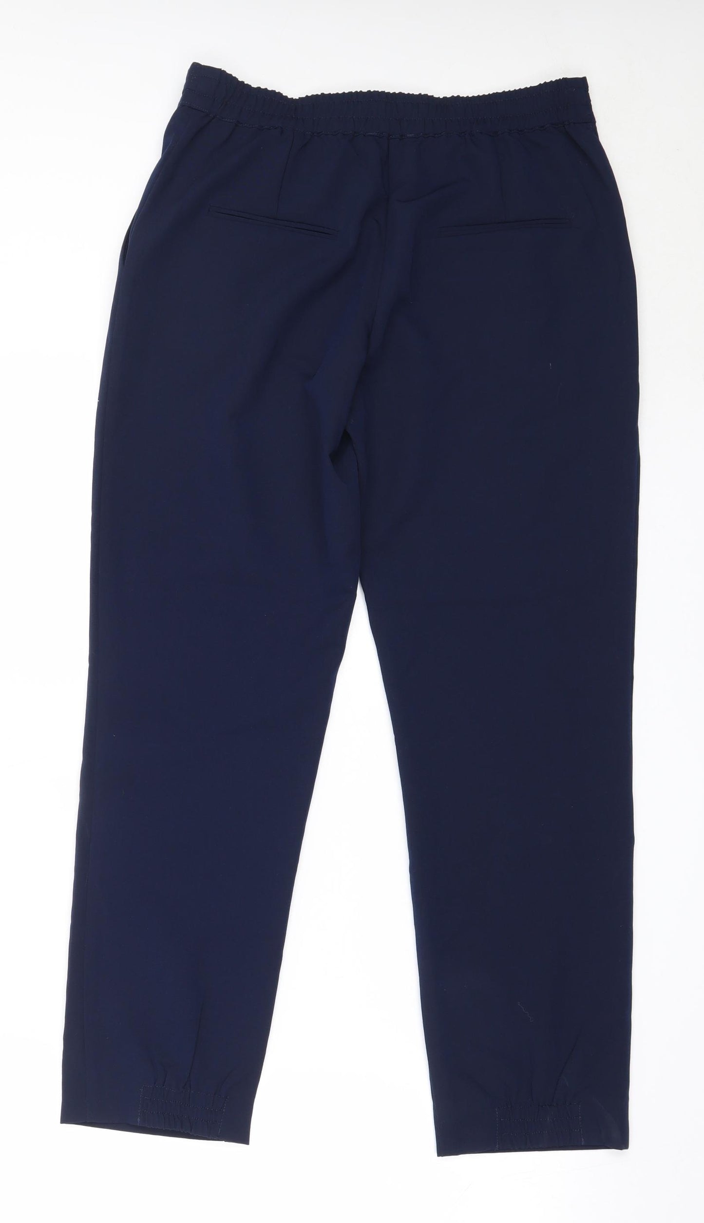 Oodji Womens Blue  Polyester Trousers  Size 40 L26.5 in Regular