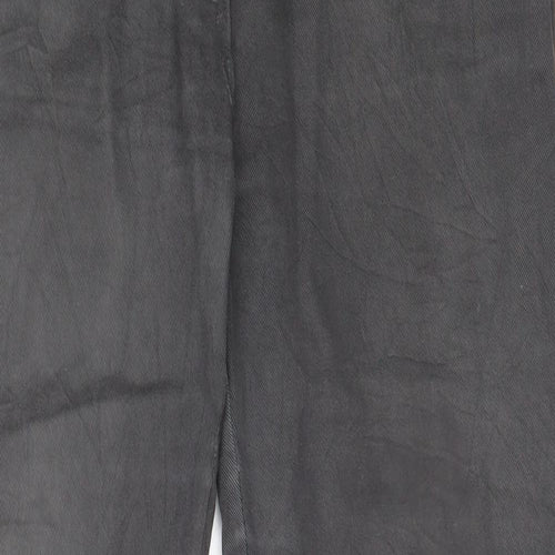 Preworn Womens Grey  Cotton Trousers  Size M L28 in Regular