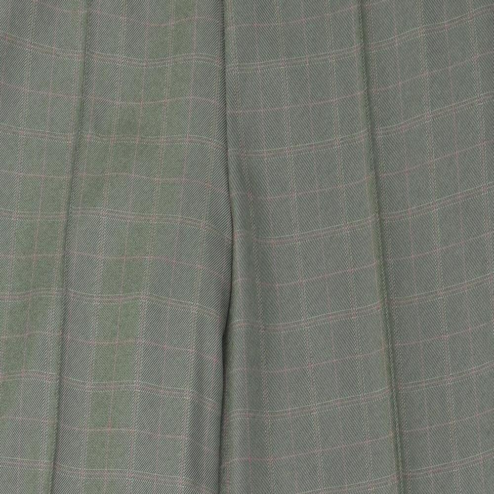 Marks and Spencer Womens Green  Polyester Trousers  Size 16 L26.5 in Regular