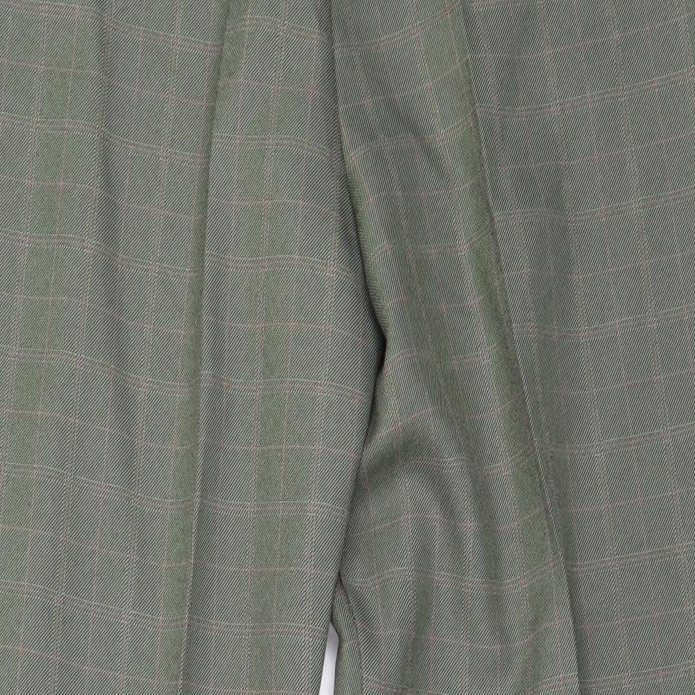 Marks and Spencer Womens Green  Polyester Trousers  Size 16 L26.5 in Regular