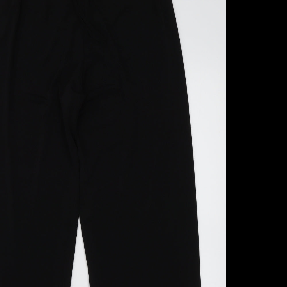 Saloos Womens Black  Polyester Trousers  Size 14 L32 in Regular Tie