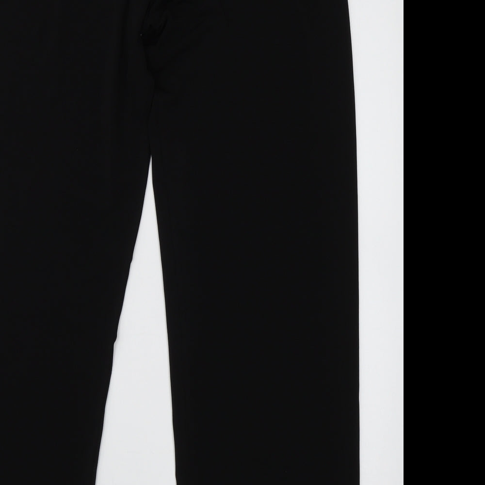 Saloos Womens Black  Polyester Trousers  Size 14 L32 in Regular Tie