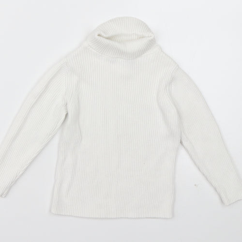 George Girls White  Cotton Pullover Sweatshirt Size 2 Years  Pullover