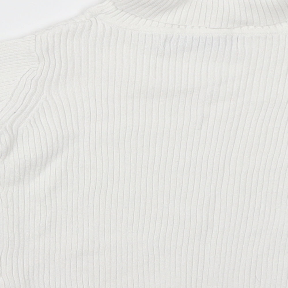 George Girls White  Cotton Pullover Sweatshirt Size 2 Years  Pullover