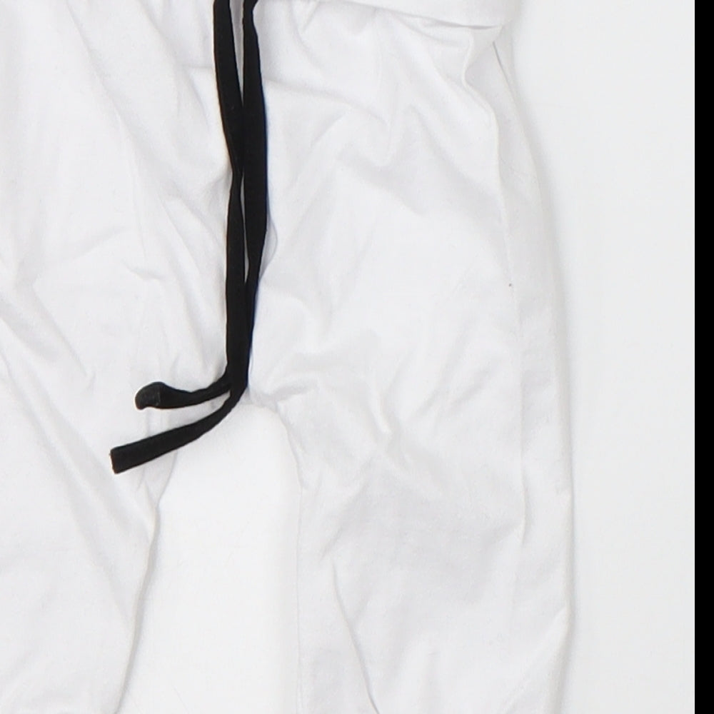 Preworn Baby White Geometric Cotton  Pyjama Set Size 12-18 Months  Pullover