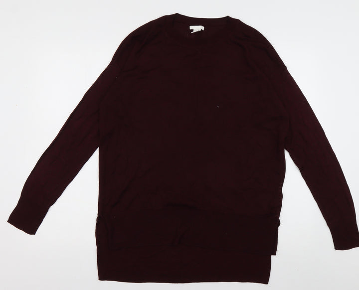 H&M Mens Red  Viscose Pullover Sweatshirt Size M