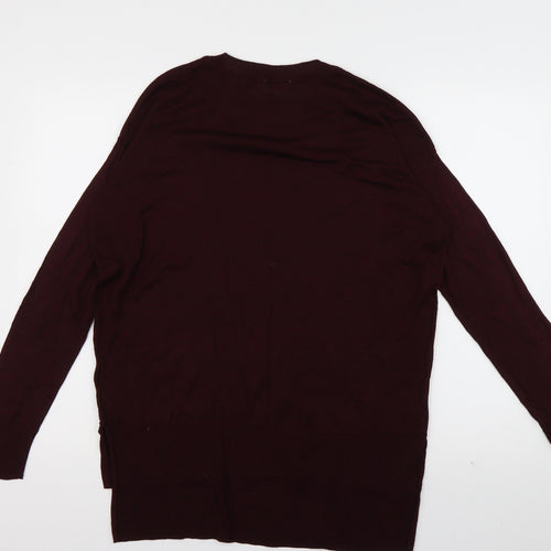 H&M Mens Red  Viscose Pullover Sweatshirt Size M