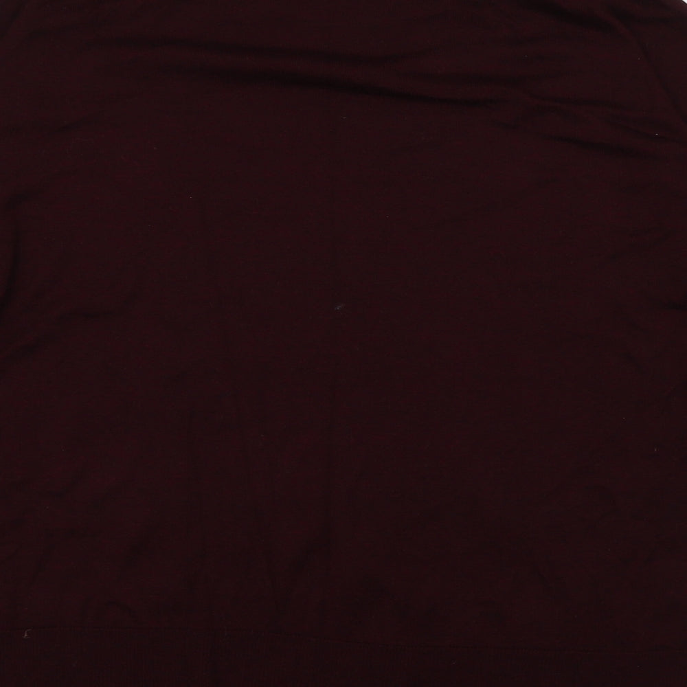 H&M Mens Red  Viscose Pullover Sweatshirt Size M