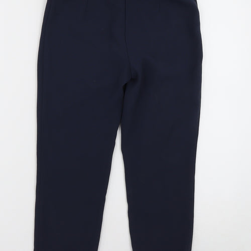 River Island Girls Blue  Polyester Capri Trousers Size 9 Months  Regular Zip