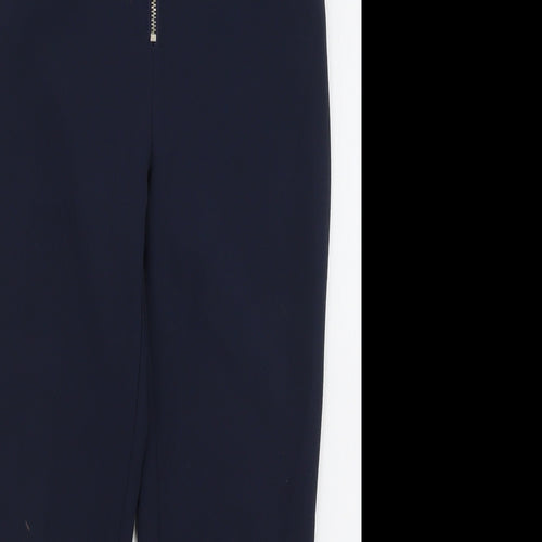 River Island Girls Blue  Polyester Capri Trousers Size 9 Months  Regular Zip