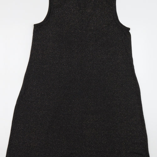 pe&co Womens Black  Polyester A-Line  Size 12  Halter Pullover - Sparkle