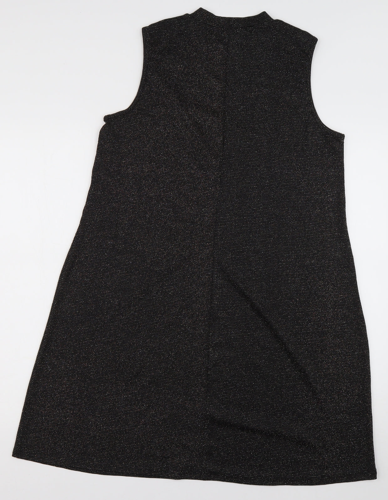 pe&co Womens Black  Polyester A-Line  Size 12  Halter Pullover - Sparkle