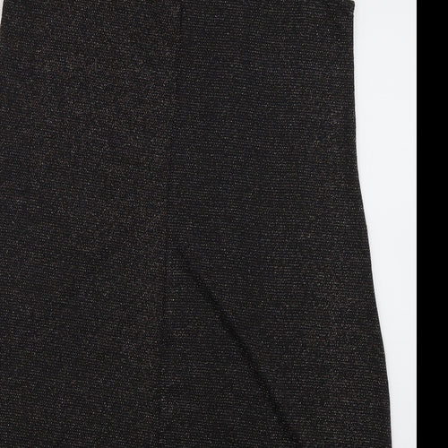 pe&co Womens Black  Polyester A-Line  Size 12  Halter Pullover - Sparkle