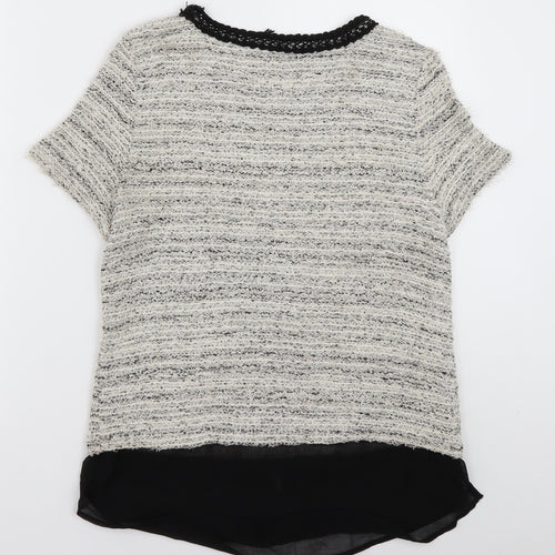 Zara Womens Beige  Cotton Pullover Sweatshirt Size S  Pullover