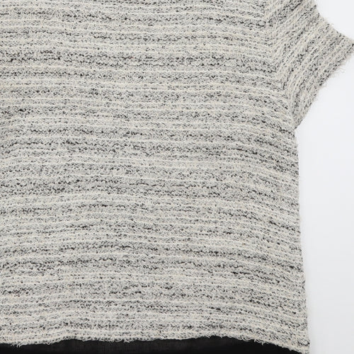 Zara Womens Beige  Cotton Pullover Sweatshirt Size S  Pullover