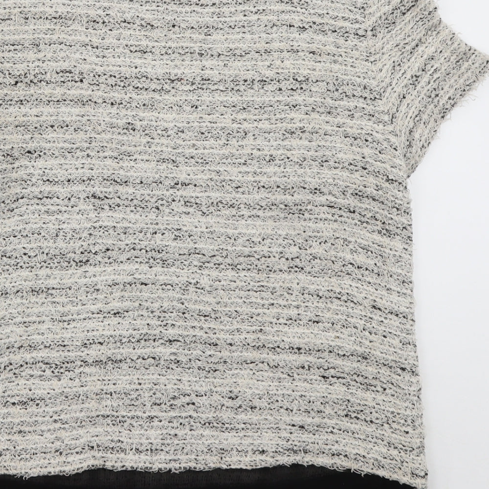 Zara Womens Beige  Cotton Pullover Sweatshirt Size S  Pullover