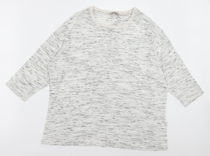 Marks and Spencer Womens Grey  Polyester Pullover Sweatshirt Size 14  Pullover