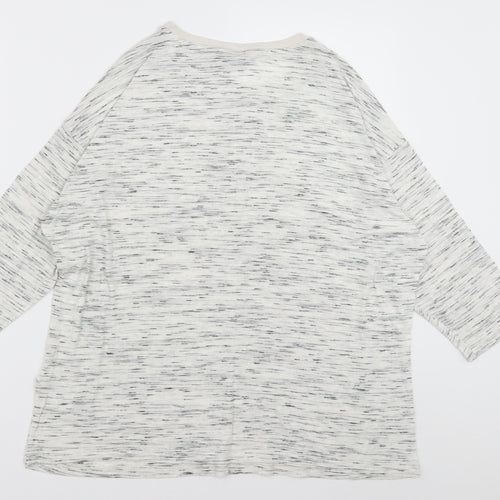 Marks and Spencer Womens Grey  Polyester Pullover Sweatshirt Size 14  Pullover