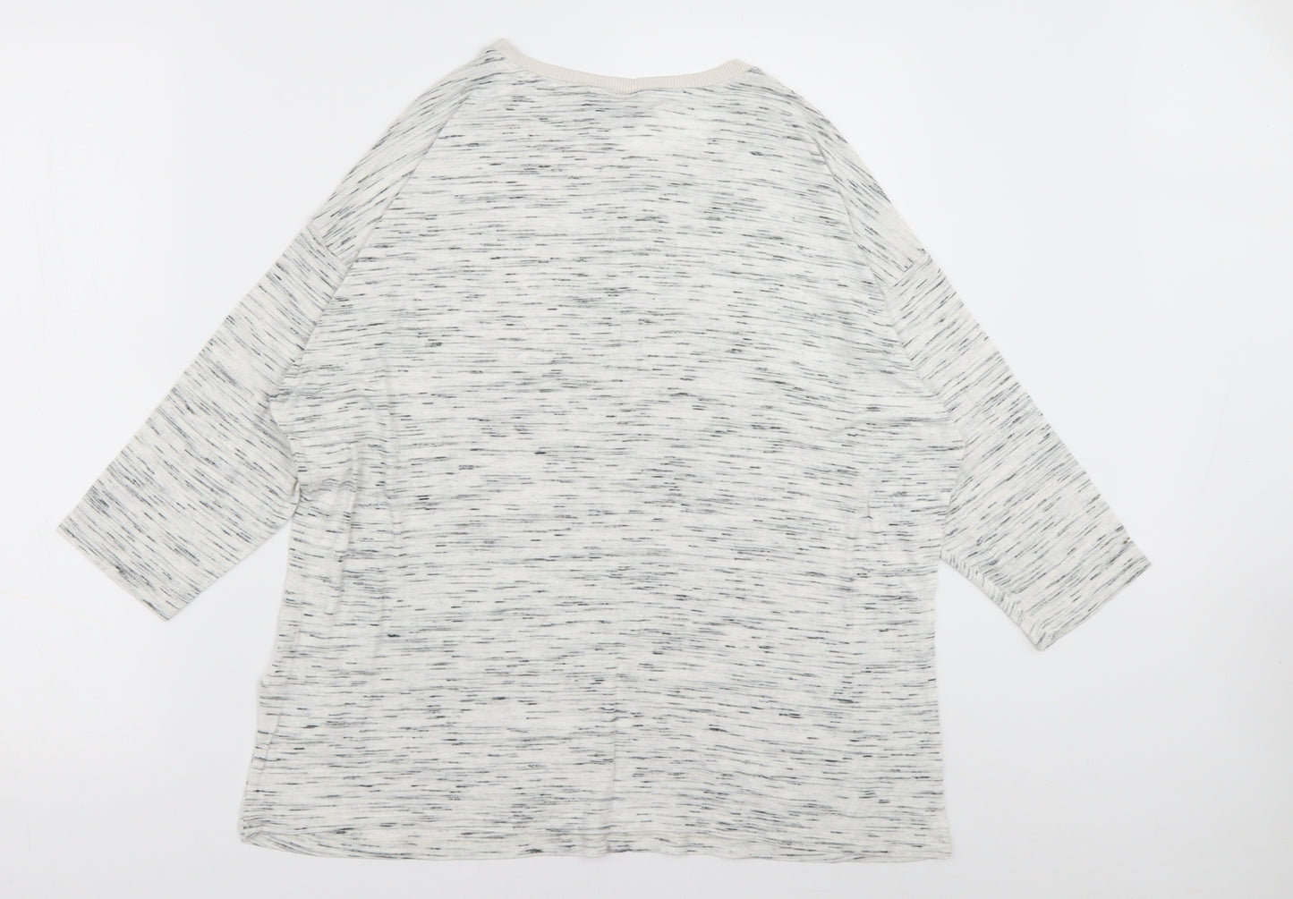 Marks and Spencer Womens Grey  Polyester Pullover Sweatshirt Size 14  Pullover