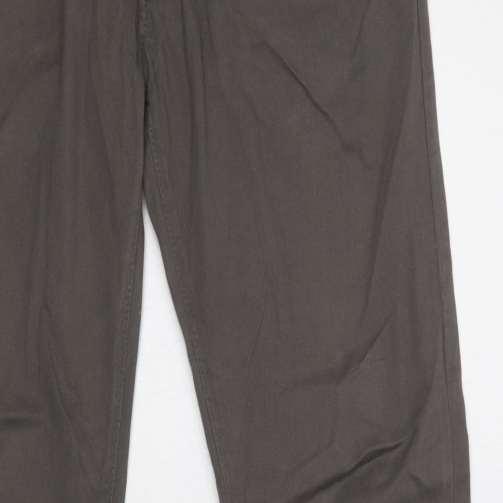 Zara Man Mens Grey   Chino Trousers Size 32 L34 in Regular Button